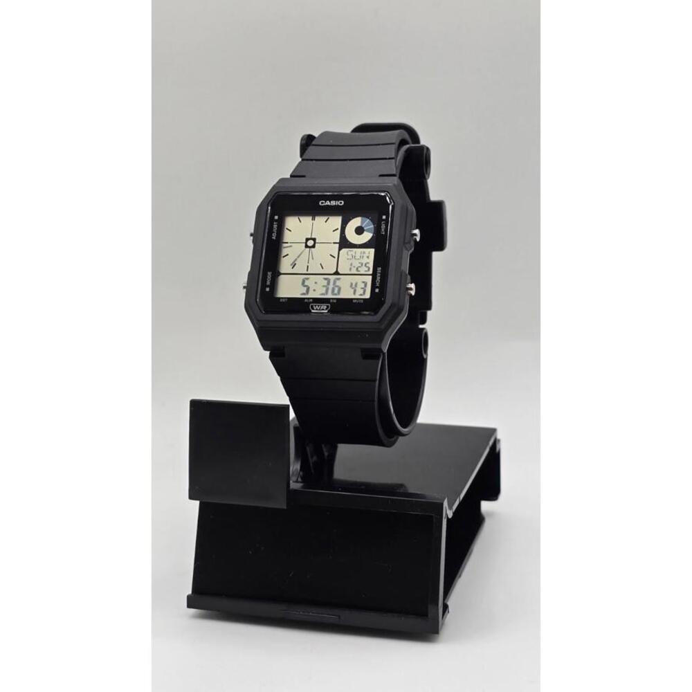 Casio LF20W-1A Digital Analogue World Time Alarm Stopwatch Black Retro Look